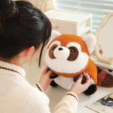 Adorable Reversible Plush Raccoon & Panda